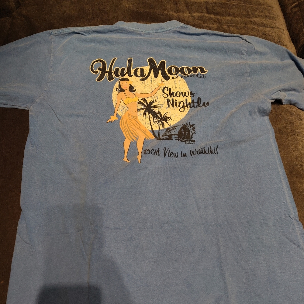 Blue Random Hawaii T shirt large l